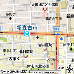 レッドバロン大阪城東周辺の地図