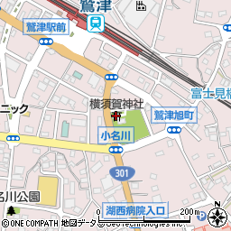 横須賀神社周辺の地図