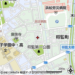 静岡県浜松市中央区将監町7周辺の地図