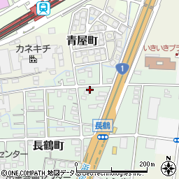 静岡県浜松市中央区長鶴町151周辺の地図