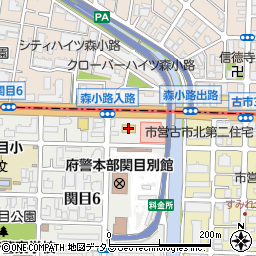 セブンイレブン大阪関目６丁目店周辺の地図
