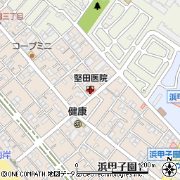 堅田医院周辺の地図