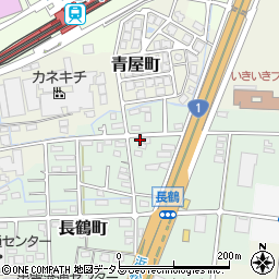 静岡県浜松市中央区長鶴町152周辺の地図