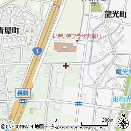 静岡県浜松市中央区長鶴町282周辺の地図