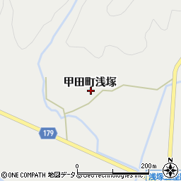 広島県安芸高田市甲田町浅塚267周辺の地図