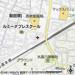 静岡県浜松市中央区和田町304周辺の地図