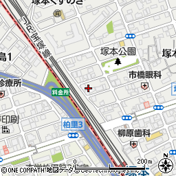 大阪府大阪市淀川区塚本4丁目13周辺の地図