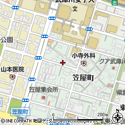 阪神遺品整理センター周辺の地図