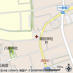 静岡県袋井市浅岡830周辺の地図