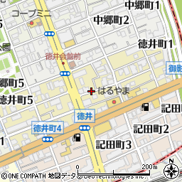 兵庫県神戸市灘区徳井町周辺の地図