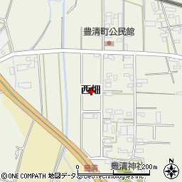 愛知県豊橋市豊清町西畑周辺の地図
