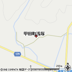 広島県安芸高田市甲田町浅塚262周辺の地図