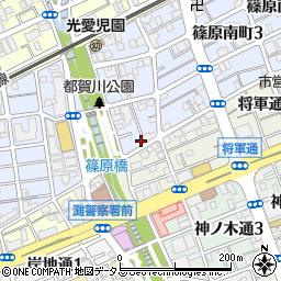 六甲ブライトマンション周辺の地図
