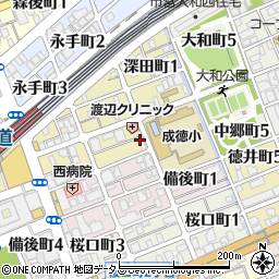 ＭＡＸ　ＰＡＲＫＩＮＧ２４六甲深田町駐車場周辺の地図