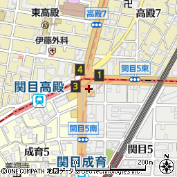 餃子の王将関目店周辺の地図
