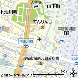 静岡県浜松市中央区下池川町60周辺の地図