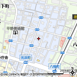 静岡県浜松市中央区元浜町周辺の地図