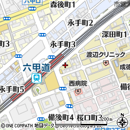 きりん寺 六甲道店周辺の地図