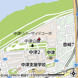 中津リバーサイドコーポＢ棟周辺の地図
