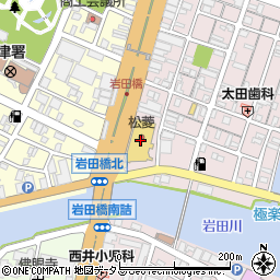 株式会社津松菱５Ｆ　メガネサロン周辺の地図