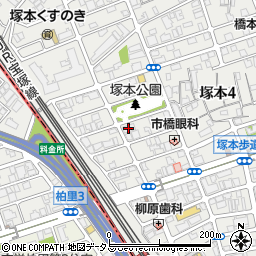 ブロッサム塚本公園周辺の地図