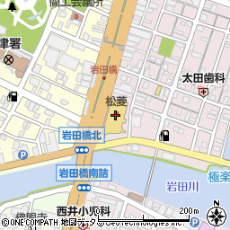 株式会社津松菱４Ｆ　ポールスチュアート周辺の地図