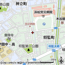静岡県浜松市中央区将監町8周辺の地図
