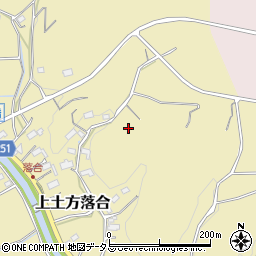 静岡県掛川市上土方落合周辺の地図