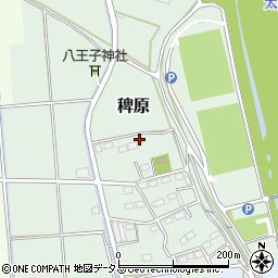 静岡県磐田市稗原444周辺の地図