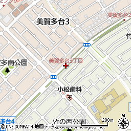 美賀多台3丁目周辺の地図