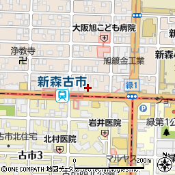 大阪シティ信用金庫関目支店周辺の地図