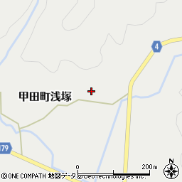 広島県安芸高田市甲田町浅塚233周辺の地図