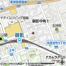 焼肉六甲 御影店周辺の地図