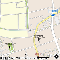静岡県袋井市浅岡828周辺の地図