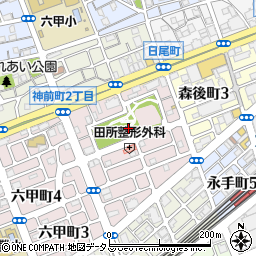 六甲風の郷公園周辺の地図