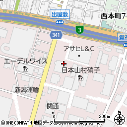 日本山村硝子株式会社　尼崎工場周辺の地図
