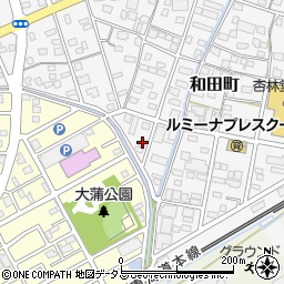 静岡県浜松市中央区和田町378周辺の地図
