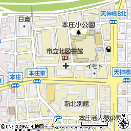 大阪府大阪市北区本庄東周辺の地図