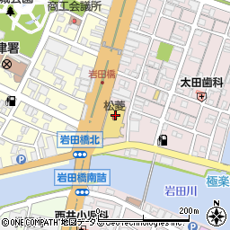 株式会社津松菱　１Ｆ清閑院周辺の地図