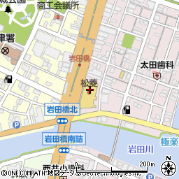 株式会社津松菱１Ｆ　シューライル周辺の地図