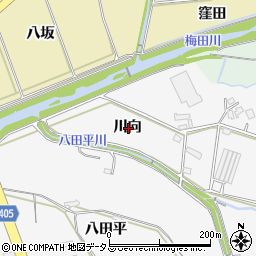 愛知県豊橋市天伯町川向周辺の地図