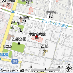 津生協病院周辺の地図