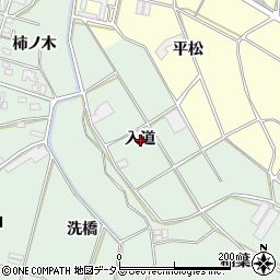 愛知県豊橋市大崎町入道周辺の地図