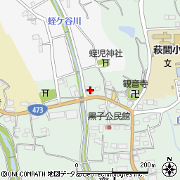 静岡県牧之原市黒子176周辺の地図