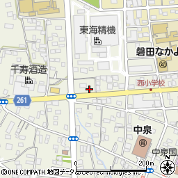 ミニストップ磐田西高前店周辺の地図