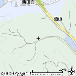愛知県知多郡南知多町片名道山周辺の地図