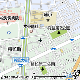 静岡県浜松市中央区将監町30周辺の地図
