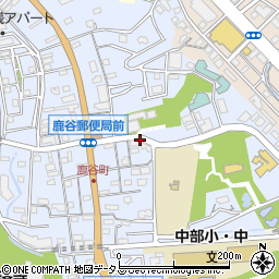 静岡県浜松市中央区鹿谷町周辺の地図