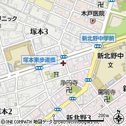 高級「熊本馬肉」専門店 829アズバード 塚本店周辺の地図