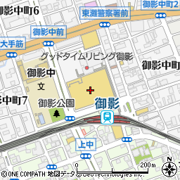 神戸御影周辺の地図